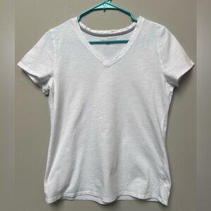 Tommy Hilfiger White Fitted Short Sleeve T-Shirt